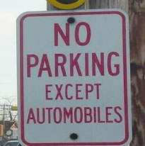 Does that mean I can or a can't park?